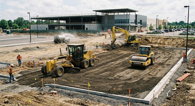 Parking Lot Excavation in Davis County, UT